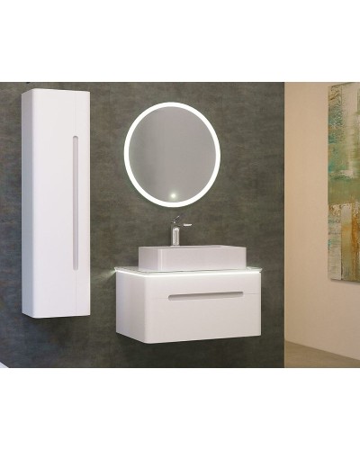 Тумба под раковину Jorno Shine 75 Shi.01.75/P/W подвесная Белая