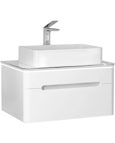 Тумба под раковину Jorno Shine 75 Shi.01.75/P/W подвесная Белая