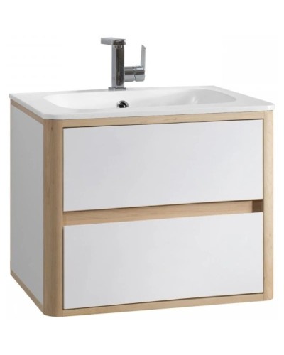 Тумба белый глянец/клен 58 см Belux Альмерия НП 60-02