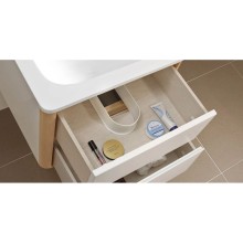 Тумба белый глянец/клен 58 см Belux Альмерия НП 60-02