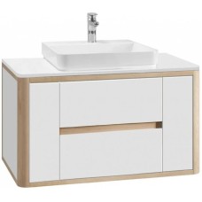 Тумба белый глянец/клен 99 см Belux Альмерия НП 100-02