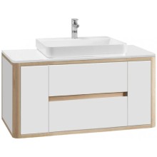 Тумба белый глянец/клен 119 см Belux Альмерия НП 120-02