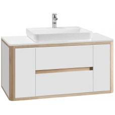 Тумба белый глянец/клен 119 см Belux Альмерия НП 120-02