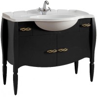 Тумба черный матовый 112,8 см Belux Бари Н105-02