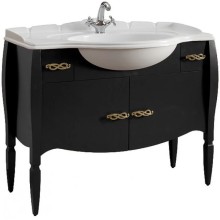 Тумба черный матовый 112,8 см Belux Бари Н105-02