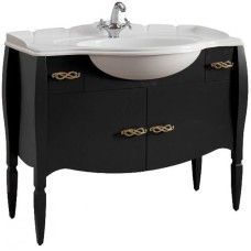 Тумба черный матовый 112,8 см Belux Бари Н105-02