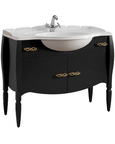 Тумба черный матовый 112,8 см Belux Бари Н105-02