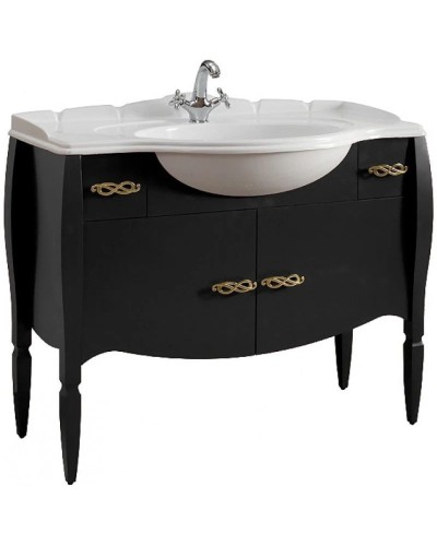 Тумба черный глянец 112,8 см Belux Бари Н105-02