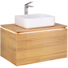 Тумба под раковину Jorno Karat 80 Kar.01.80/P/BuL подвесная Бук светлый