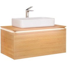 Тумба под раковину Jorno Karat 100 Kar.01.100/P/BuL подвесная Бук светлый