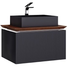 Тумба под раковину Jorno Strong 80 Str.01.80/P/A подвесная Антрацит