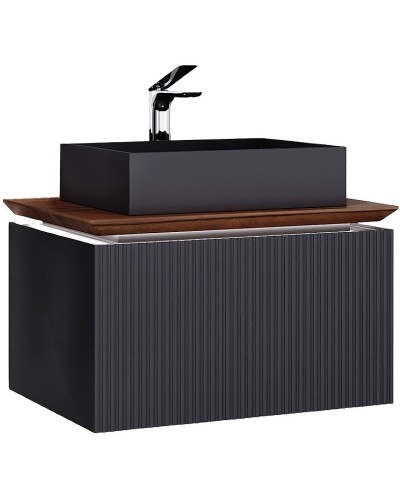 Тумба под раковину Jorno Strong 80 Str.01.80/P/A подвесная Антрацит