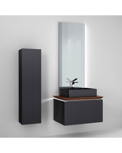 Тумба под раковину Jorno Strong 80 Str.01.80/P/A подвесная Антрацит