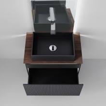 Тумба под раковину Jorno Strong 80 Str.01.80/P/A подвесная Антрацит