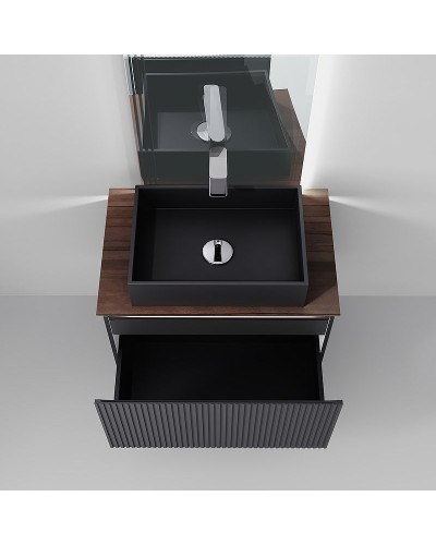 Тумба под раковину Jorno Strong 80 Str.01.80/P/A подвесная Антрацит