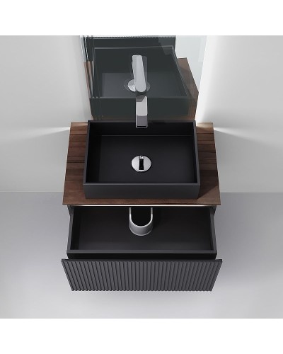 Тумба под раковину Jorno Strong 80 Str.01.80/P/A подвесная Антрацит