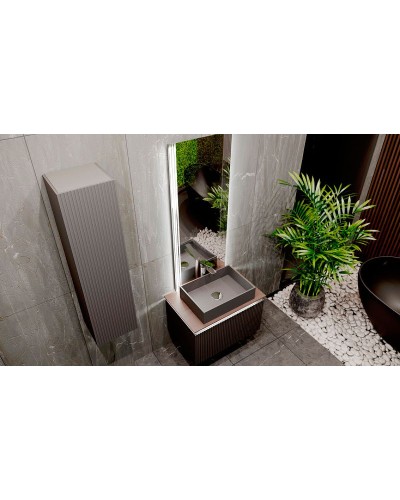 Тумба под раковину Jorno Strong 80 Str.01.80/P/A подвесная Антрацит