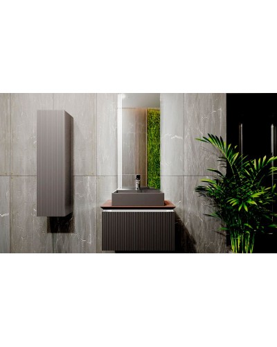 Тумба под раковину Jorno Strong 80 Str.01.80/P/A подвесная Антрацит