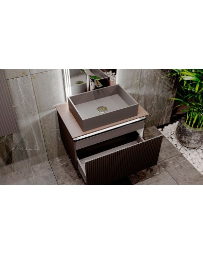 Тумба под раковину Jorno Strong 80 Str.01.80/P/A подвесная Антрацит