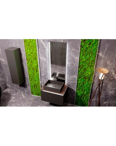 Тумба под раковину Jorno Strong 80 Str.01.80/P/A подвесная Антрацит