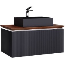 Тумба под раковину Jorno Strong 100 Str.01.100/P/A подвесная Антрацит