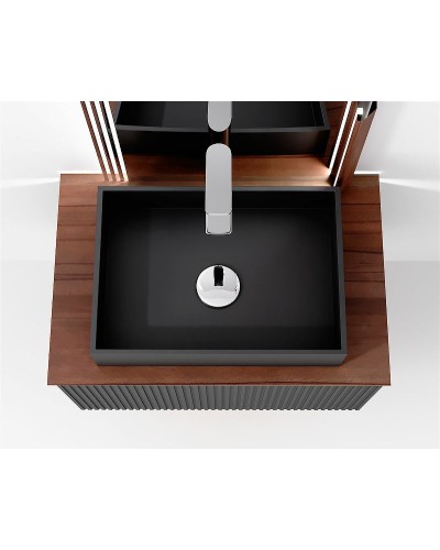 Тумба под раковину Jorno Strong 100 Str.01.100/P/A подвесная Антрацит