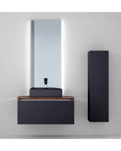 Тумба под раковину Jorno Strong 100 Str.01.100/P/A подвесная Антрацит