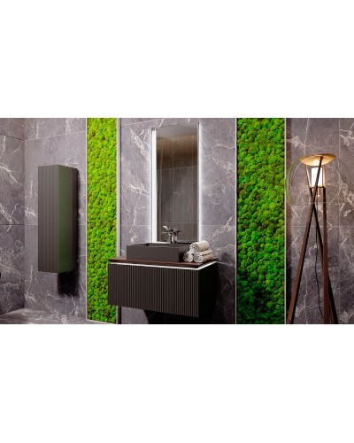 Тумба под раковину Jorno Strong 100 Str.01.100/P/A подвесная Антрацит