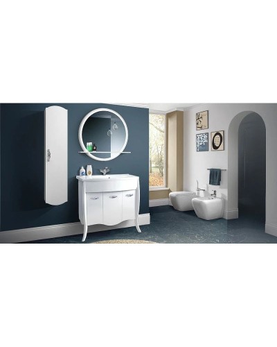 Тумба белый глянец 90,2 см Belux Бриз Н 85