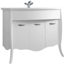 Тумба белый глянец 98,8 см Belux Бриз Н 105