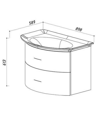 Тумба бежевый глянец 78,9 см Belux Версаль НП 80-02 4810924245946