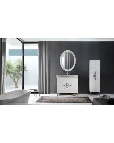 Тумба белый глянец 82 см Belux Ксанти НП 86-02