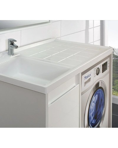 Тумба белый глянец 113,5 см L Belux Ока Н 115-01