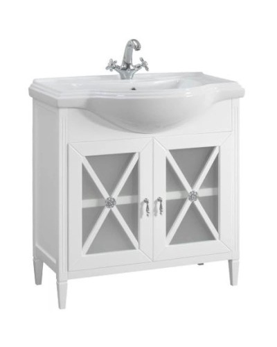 Тумба белый глянец 77,2 см Belux Рояль Н 80