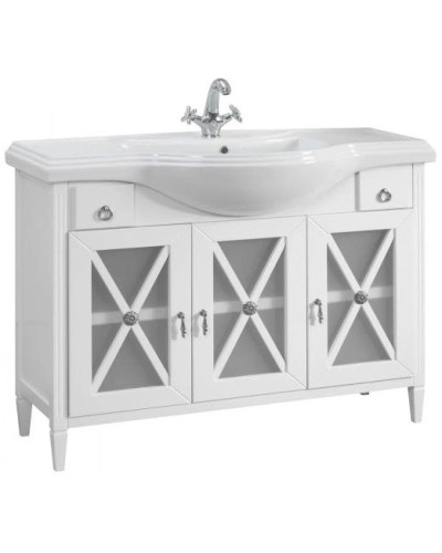 Тумба белый глянец 116,7 см Belux Рояль Н 120-02