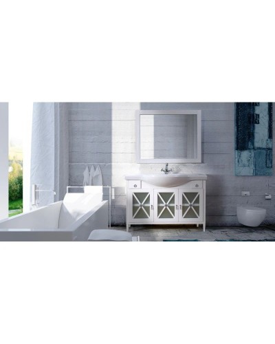 Тумба белый глянец 116,7 см Belux Рояль Н 120-02