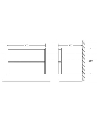 Тумба Tortora Opaco 80 см BelBagno Prospero BB800DVC/TO