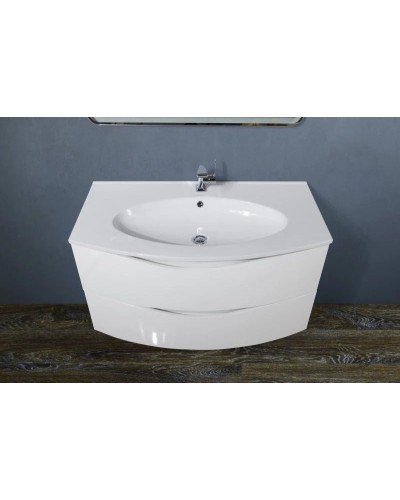 Тумба Bianco Lucido 90 см BelBagno Smile BB900TVC/BL