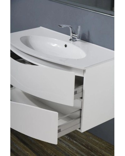 Тумба Bianco Lucido 90 см BelBagno Smile BB900TVC/BL