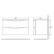 Тумба Tortora Opaco 90 см BelBagno Smile BB900TVC/TO