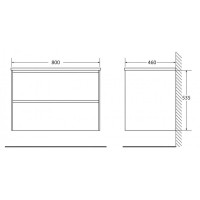 Тумба Polissandro 80 см BelBagno Pietra PIETRA-800-2C-SO-PL