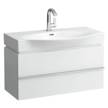 Тумба белый глянец 89,3 см 2 ящика Laufen Case 4.0125.2.075.475.1