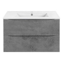 Тумба под раковину Vincea Mia 80 VMC-2MC800BT подвесная Beton
