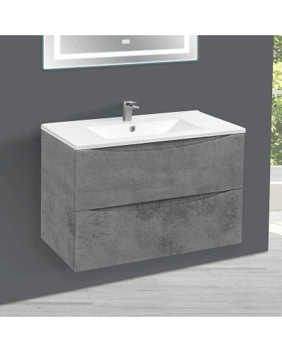 Тумба под раковину Vincea Mia 80 VMC-2MC800BT подвесная Beton