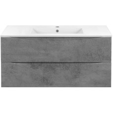 Тумба под раковину Vincea Mia 100 VMC-2MC100BT подвесная Beton