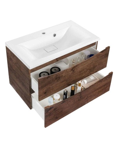 Тумба под раковину Vincea Mia 80 VMC-2MA800RW подвесная R.Wood