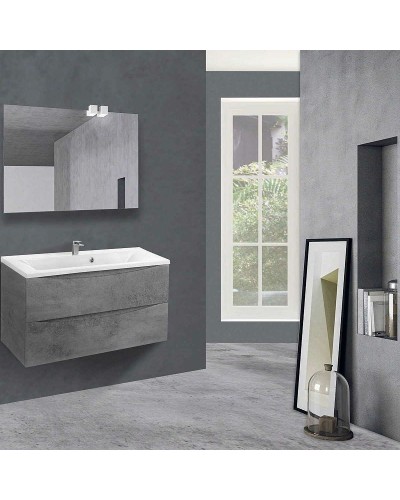 Тумба под раковину Vincea Mia 90 VMC-2MA900BT подвесная Beton