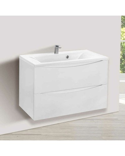 Тумба под раковину Vincea Mia 90 VMC-2MA900GW подвесная G.White