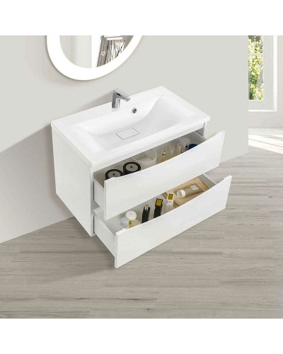 Тумба под раковину Vincea Mia 90 VMC-2MA900GW подвесная G.White