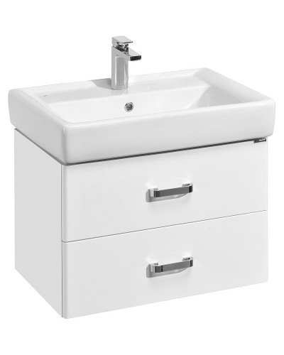Тумба под раковину Aquaton Америна 67 1A137601AM010 подвесная Белая глянцевая